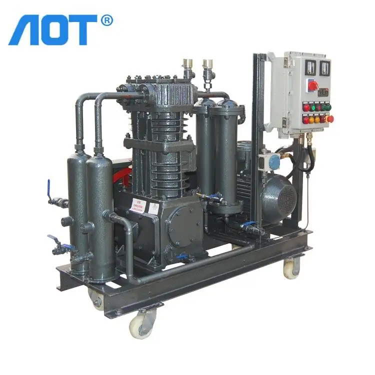 AOT Helium Gas Recovery Hydrogen Compressor Chlorine Gas Compressor Diaphragm Compressor