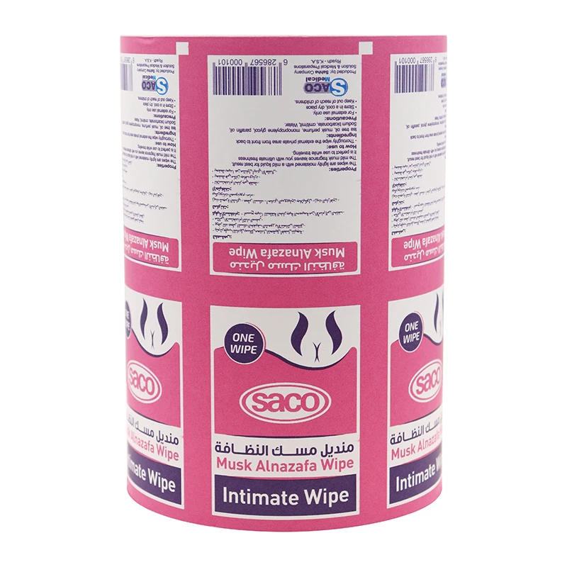 Customize Printing Different Flavors Aluminum Foil Packaging Film Roll Auto Packaging Machine Snack Sachet Sealing Film