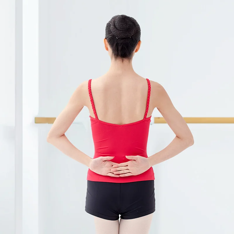 Twist Sling Flat Back Ladies Adult Ballet Tights Twist Strap Adult Ballet Leotard Professional Dance Nylon Training Cotton