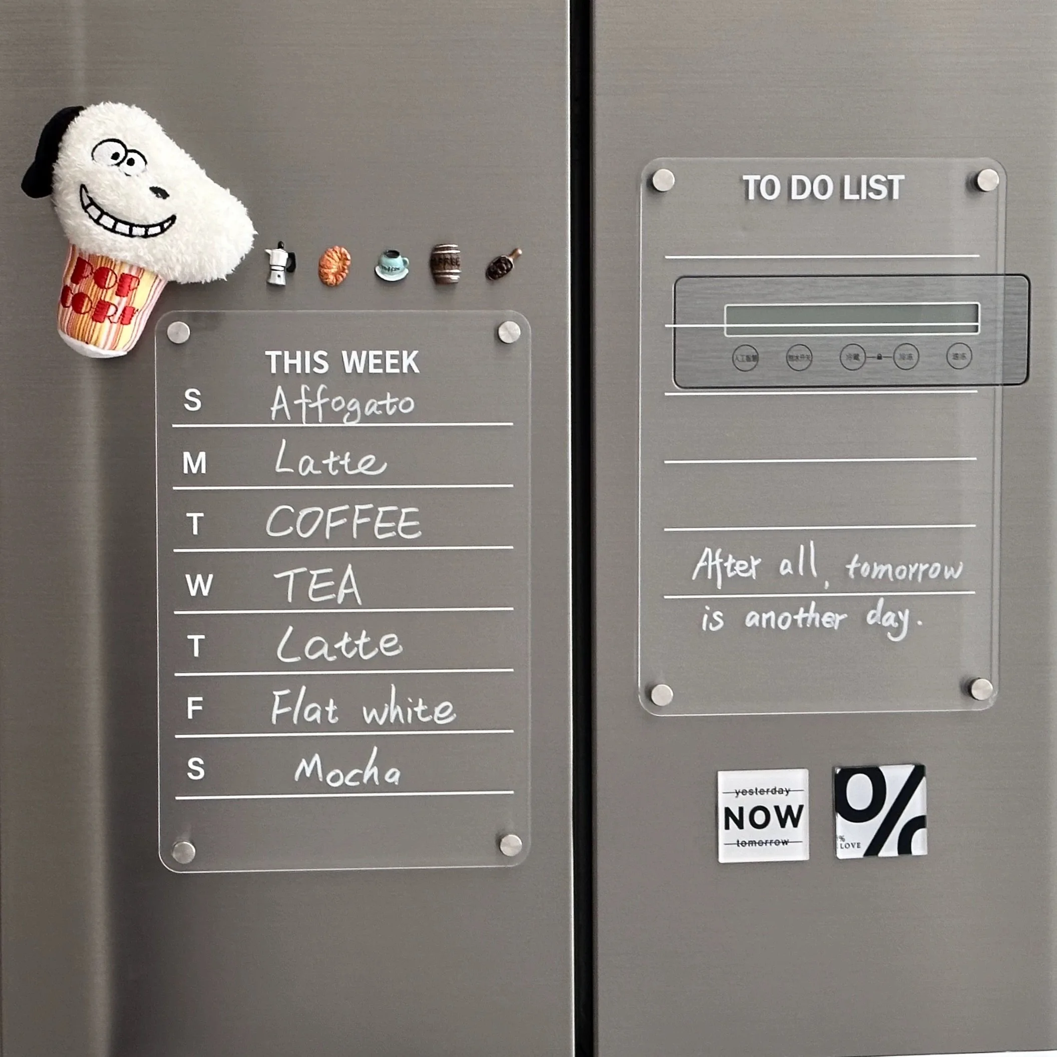 custom fridge magnet weekly planner magnetic eraseabel to do list board acrylic