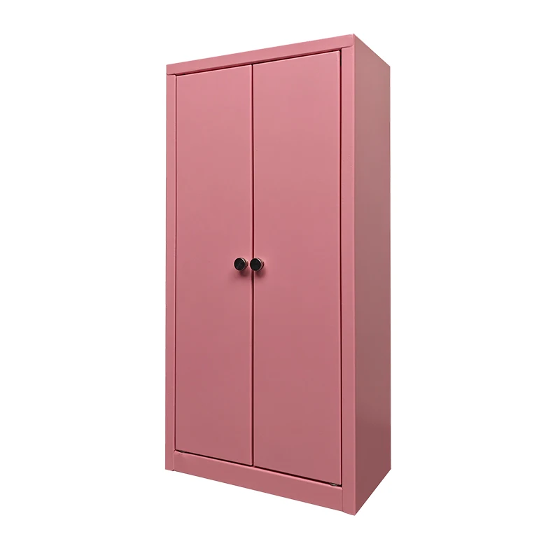Hot Products pink All-Metal Mini Toy Storage Cabinet two Swing Vertical Magnetic Door The more you buy, the lower the price.