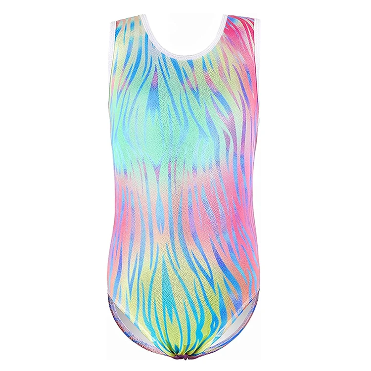 High Quality Leotards Gymnastics Girls Sleeveless Custom Slim Dance Dress Leotard Rhythmic Gymnastics Kids