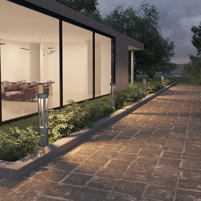 
IP65 Waterproof 7W Die-cast Aluminium Villa Landscape Column Lamp Outdoor LED Garden Lamp 