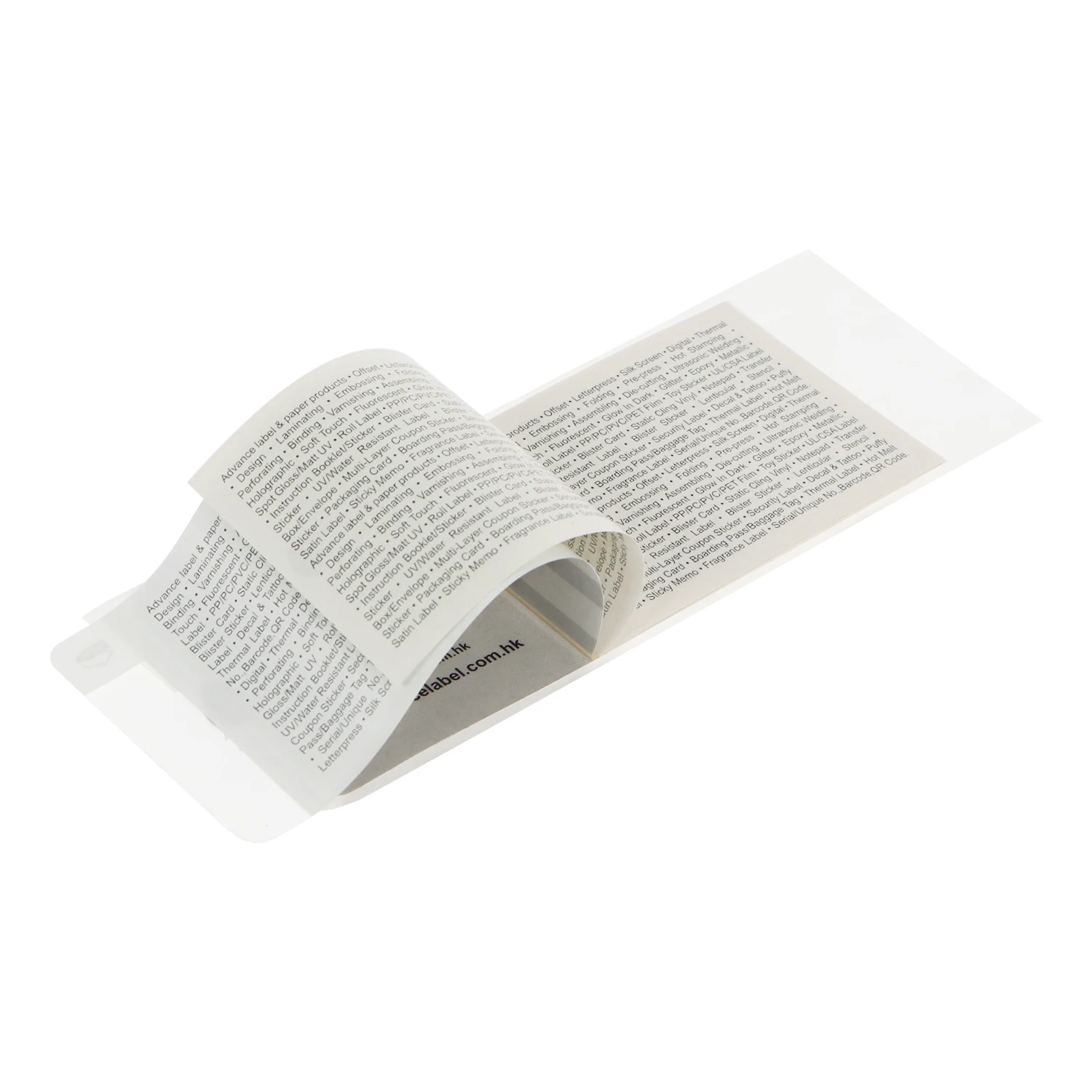 Manufacturing Your Own Desgin China Factory Promotional Paper Film Lamination extended content labels Transfer Printing