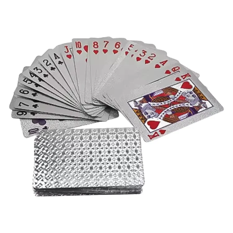 Factory Competitive Prices Custom Color Poker Cards Standard Size Printing LOGO Plastic Waterproof Board Game Playing Cards