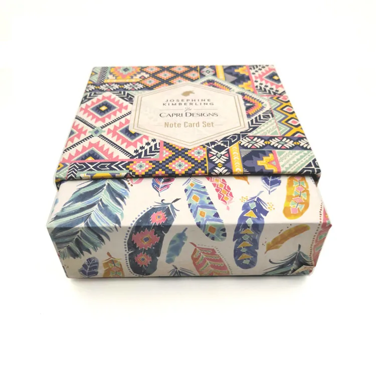 Gold foil Custom Print all occasion Note Cards Boxed set with envelope