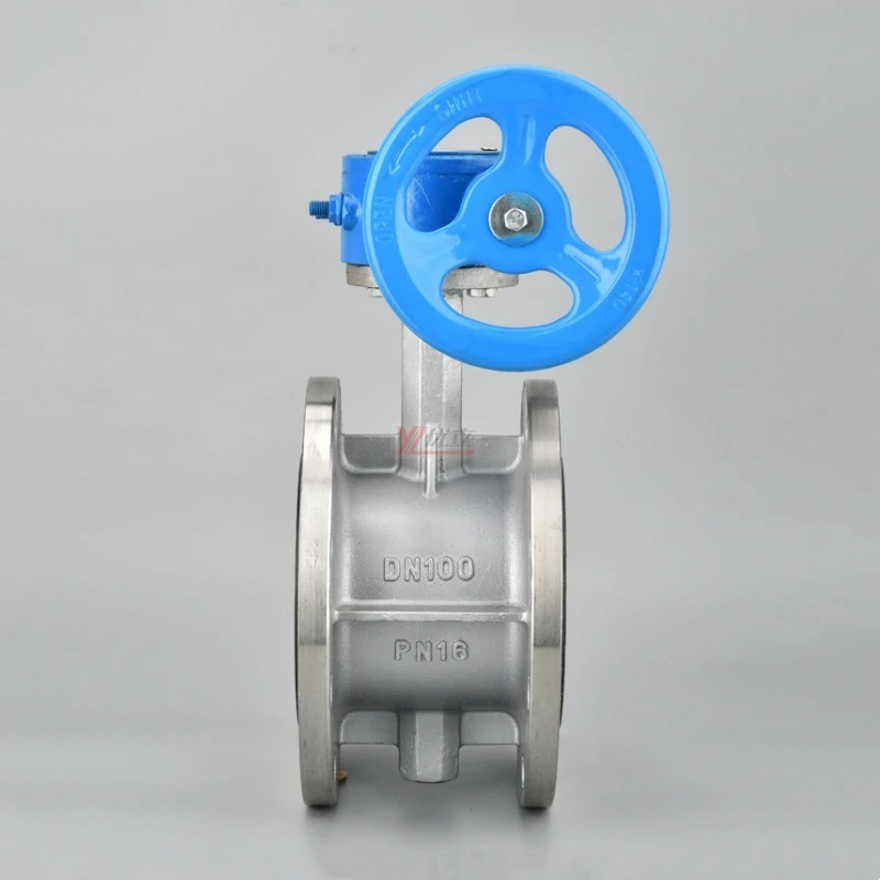 ANSI 150LB Stainless Steel 304 316 JIS 10K Pn16 WCB Worm Gear Center Manual Soft Seal Flanged Butterfly Valve