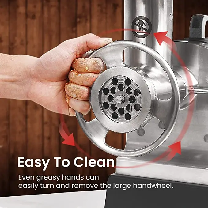 Электрическая мясорубка #8, Мясорубка 360lbs/час, 1/2HP мотор, коммерческая нержавеющая сталь электрическая мясорубка