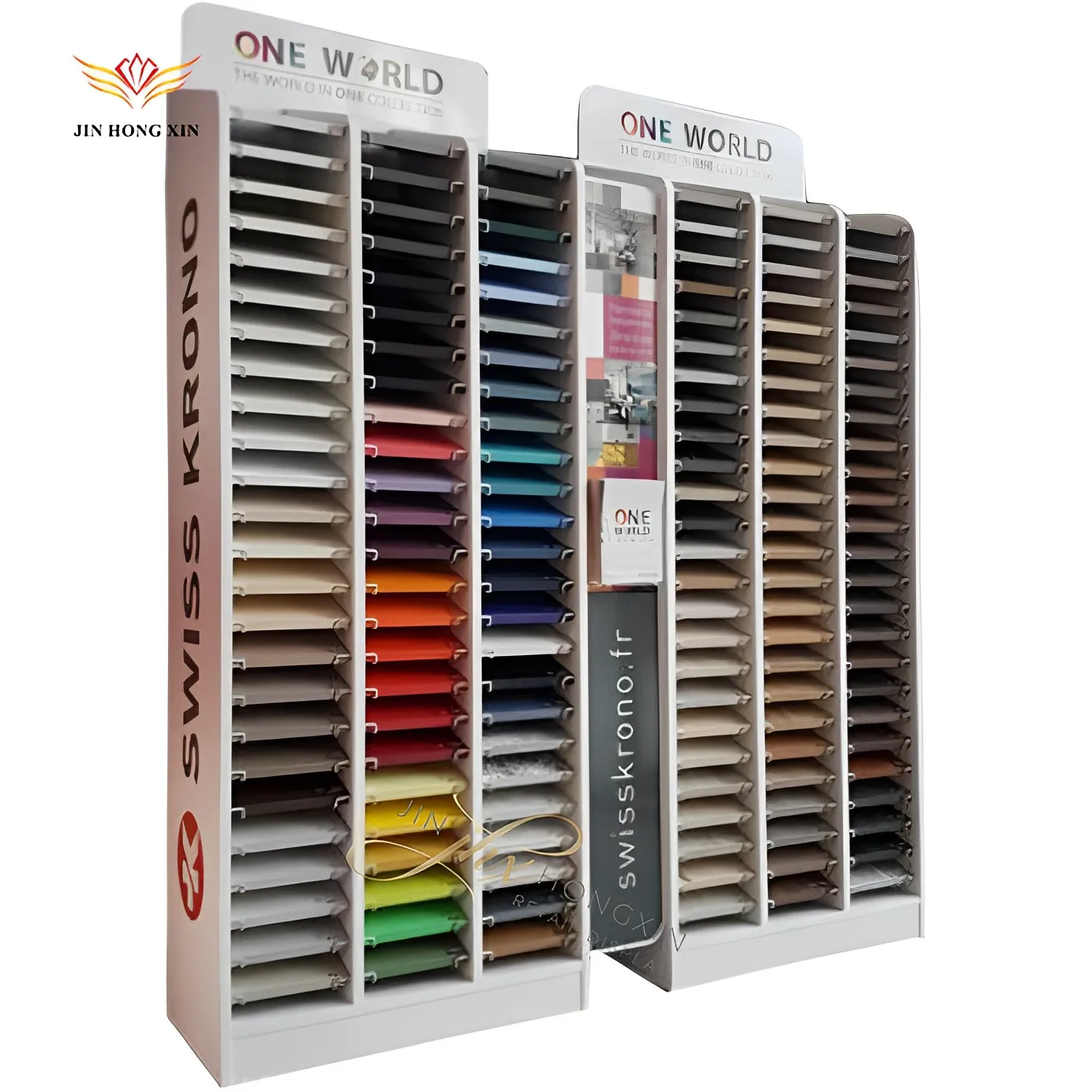 Retail store Double side stand flooring A4 cardstock display rack