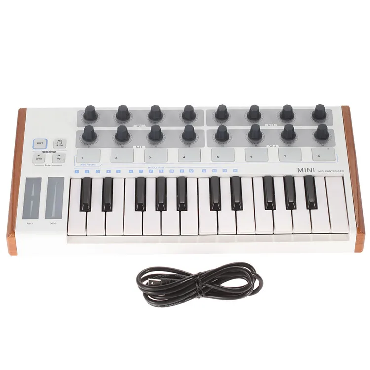 Wholesale Keyboards Music Electronic Piano Midi Keyboard Controller 25 Keys Electronic Organ for PC&iPad
