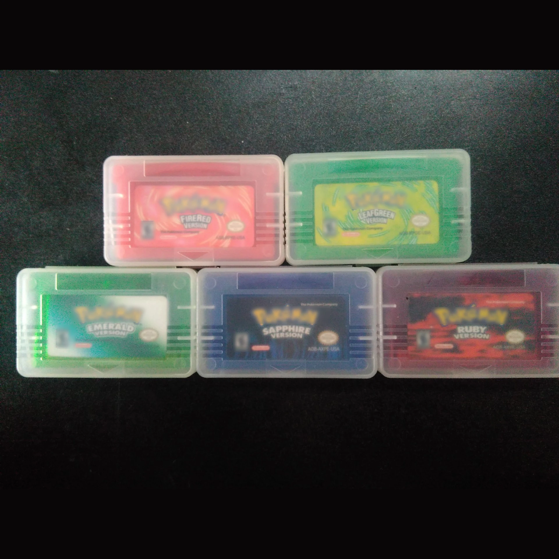 High Quality Hot selling Cartridge Video Games Card for GBA GBA SP GBM DS Lite Emerald Sapphire Ruby Firered Leafgreen POKEMONer