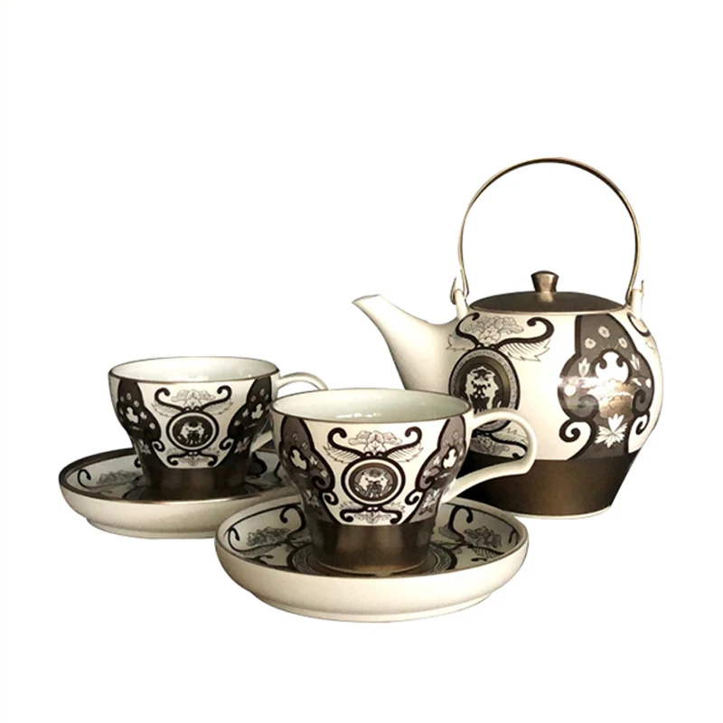 Modern tableware exclusive pot porcelain lucky fortune tea set