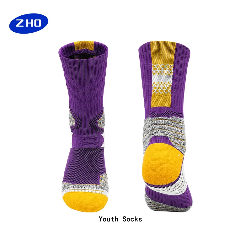 Boys Sock Soccer Hiking Ski Athletic Compression Socks For Children Cotton Athletic Running Workout BoysBasketball Socks