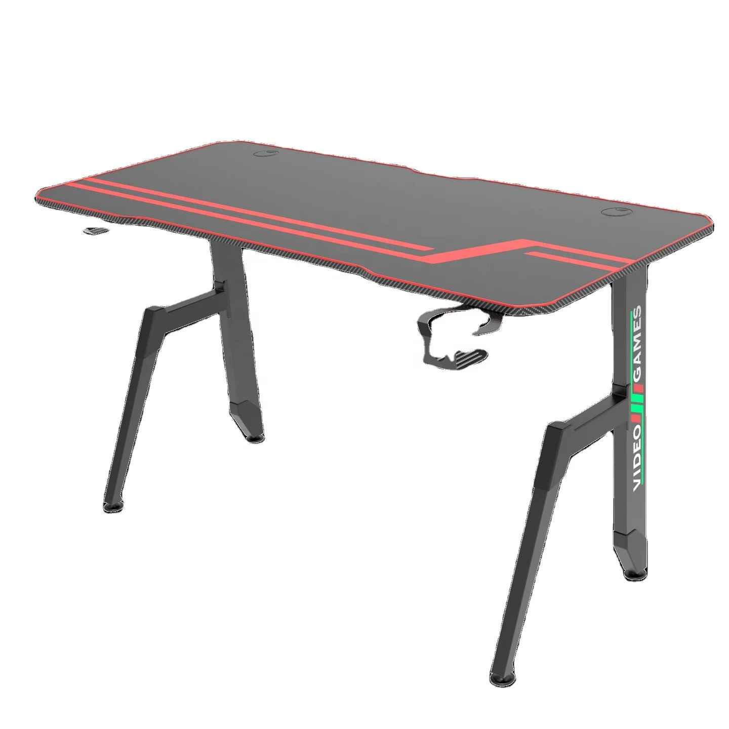
Wholesale Best Price 140 cm Large Capacity Study Writing Desk Racing Style with led Light PC Gaming Table 