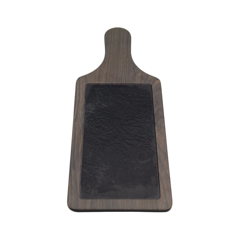 Hot Selling Plate China Manufacturer Melamine Rectangle Black Plate Melamine Sushi