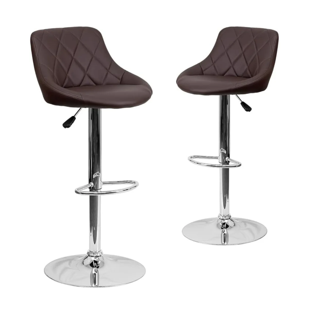 Coffee Shop Jewelry Store Luxury Furniture Restaurant Nordic Bar Stools Leather Modern Leisure PU Swivel Bar Chair with Backrest