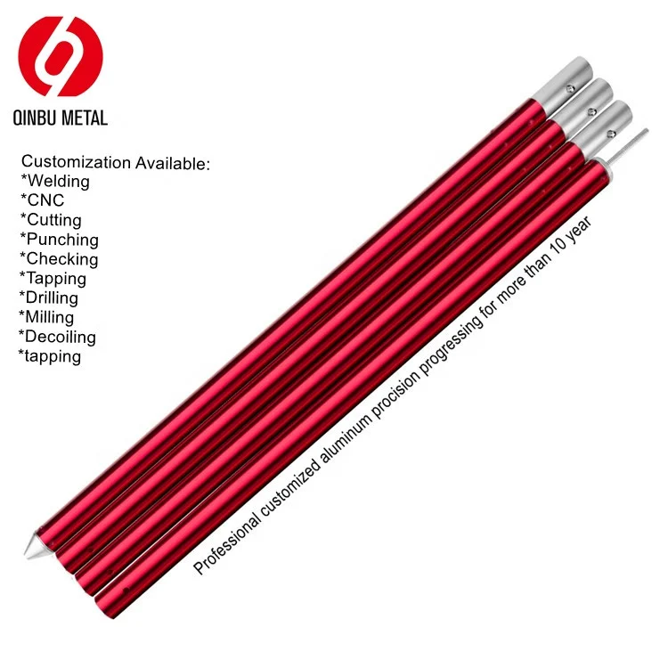 Manufacturer custom 6063 6005 aluminum telescopic pole aluminum extension pole anodized aluminum tube