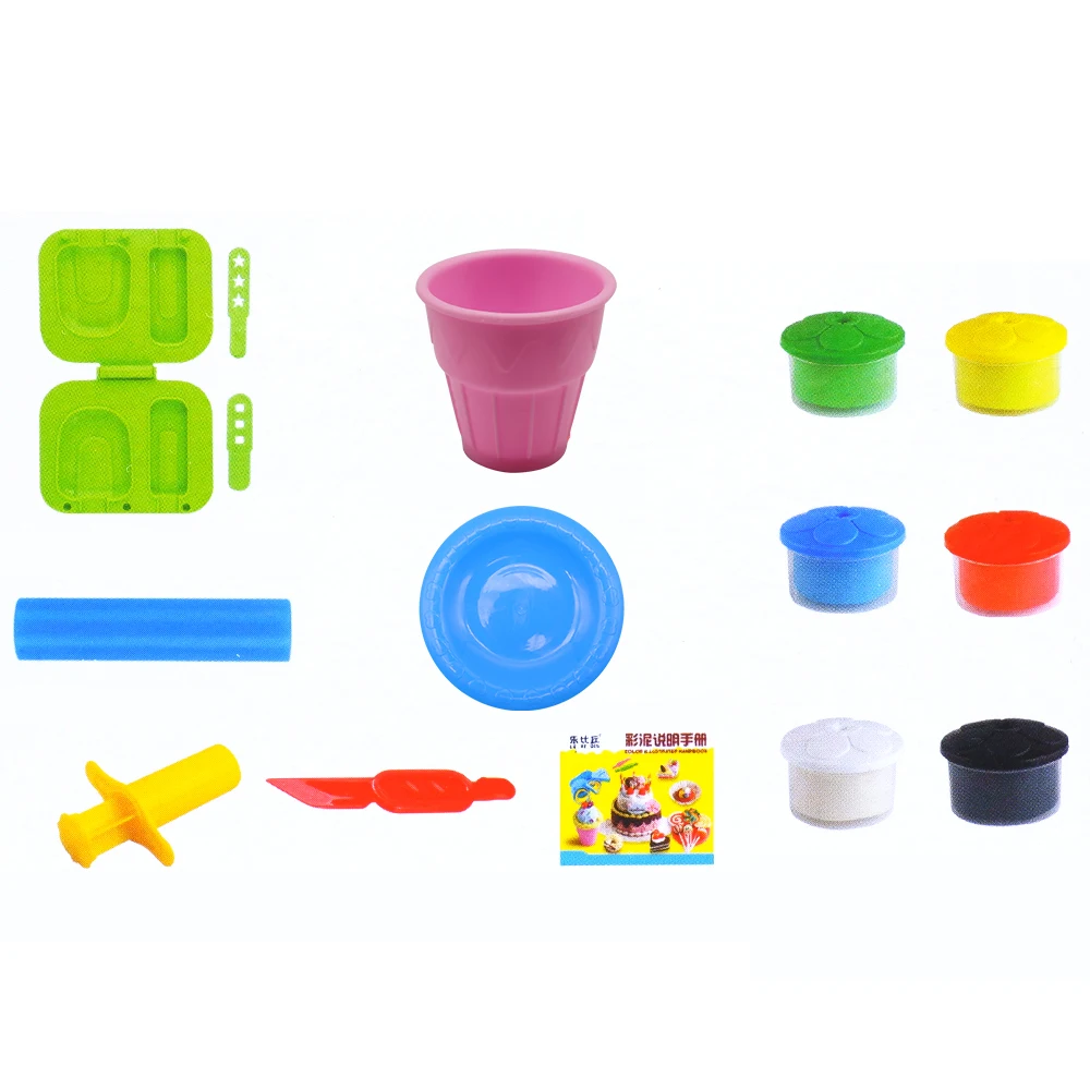 Kitchen Toy Set Plasticine Educational DIY air clay Games Modeling Clay Tools Playdough Set plastilina juegos