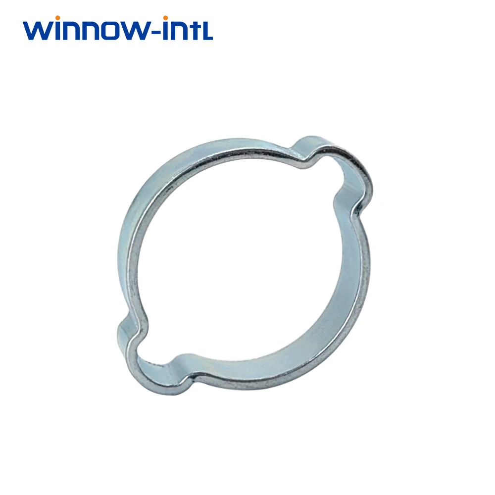 Double Ear Hose Clamp Two Ears Hose Clip Manufacturers Standard Metric 2-ear Small Diameter Pincers Clamps 0.2-1.8 Inch