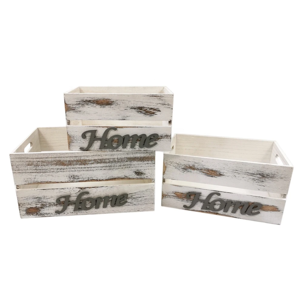 Деревянная коробка, белая деревянная коробка для новогодних канистр, прямоугольная деревянная коробка из натурального дерева, деревянный ящик