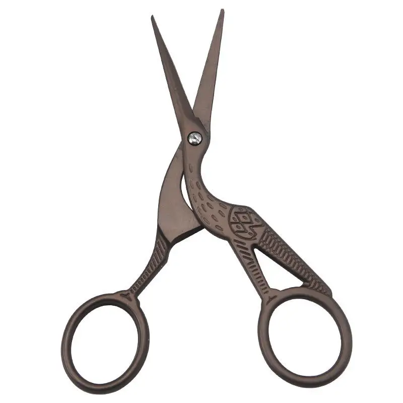 Other Top Sell Thread Cross - Stitch Crane Shaped Hair Scissors Professional Tailoring