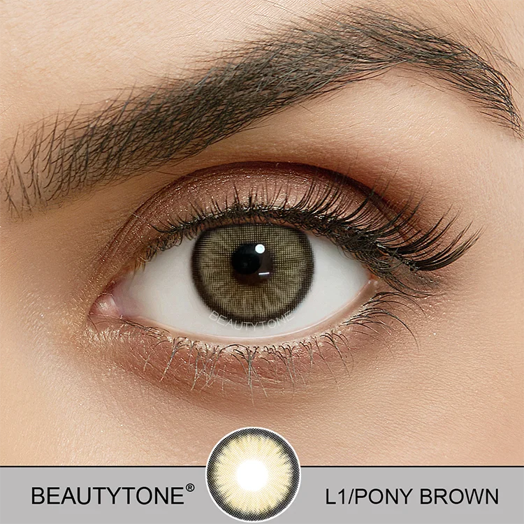 BeautyTone Luna Pony Brown beauty eye contacts lenses brown color contact lenses annual contact lens