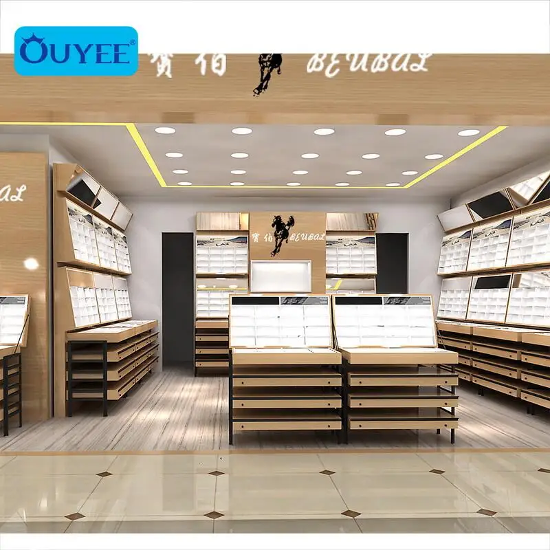 New Style Sunglass Store Display Case With Led Lights