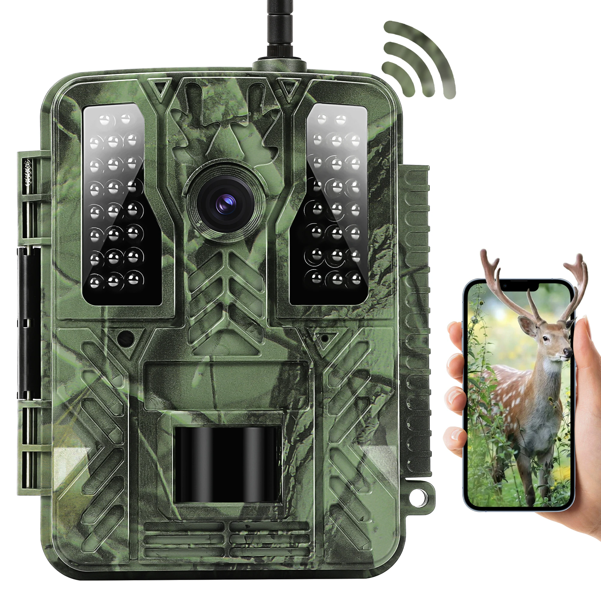 4K 36MP WiFi APP Live View Night Vision Hunting Trail Camera Home Surveillance Camera
