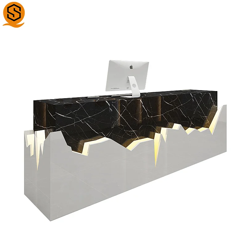 New Hot Hotel Office Reception Counter Front Desk Salon Reception Checkout Counter Reception Desk