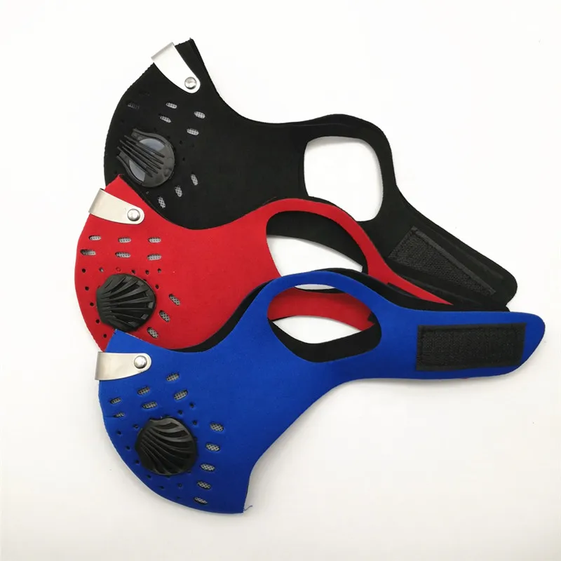 Sport Masks With Breathing Valve Replacement Filter Reusable Dust Cycling Sports Mask
