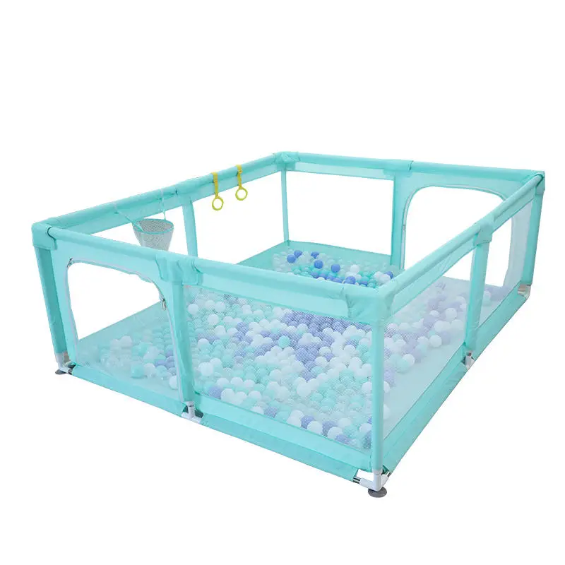 Winning Castle Theme Indoor Plastic Baby Playpen With Slide And Home Playground Baby Playpen