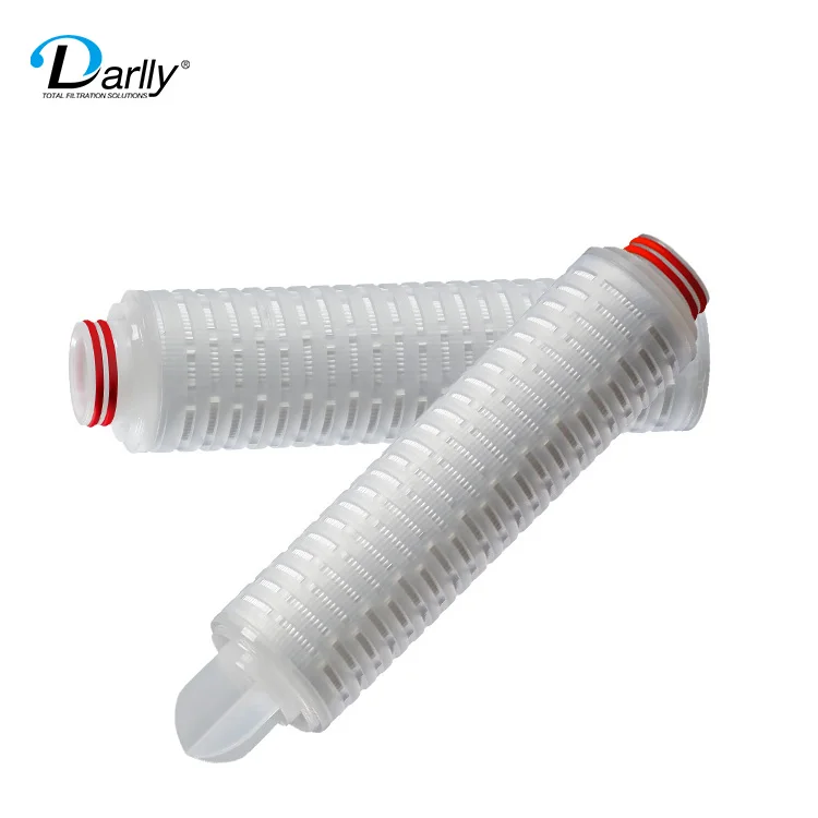 
High dirt holding capacity water filter 10inch 0.5 micron oil pleated filter cartridge for Power Generation 