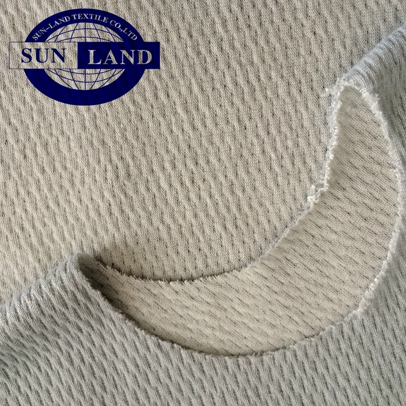 CVC thermolite polyester cotton knitted heattech fabric for winter underwear clothing