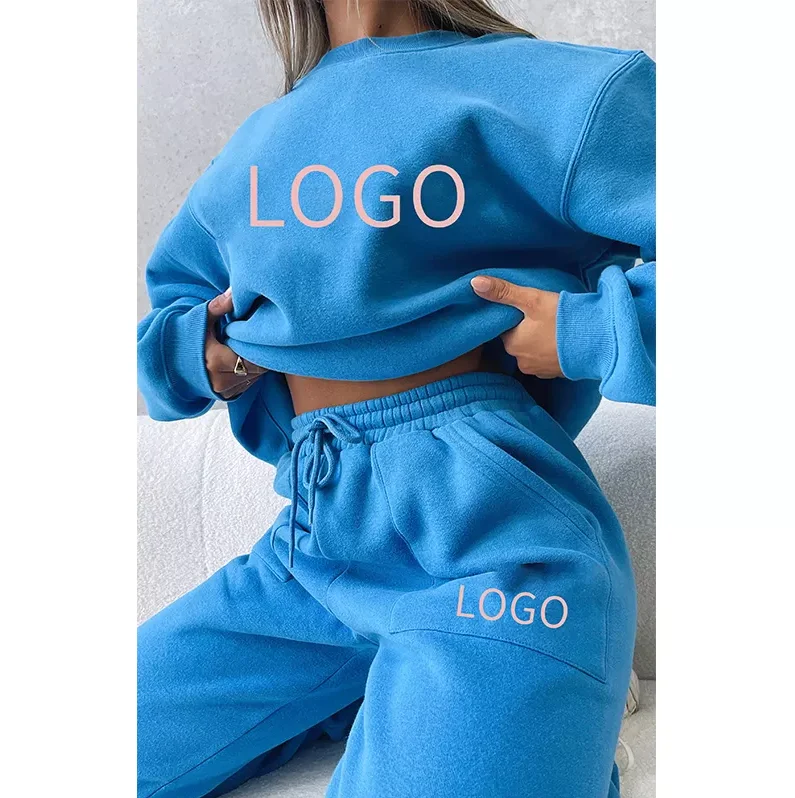 2022 new arrivals fall women tracksuit sweat suits outfits jogger two piece pants set custom 2 piece women lounge wear set