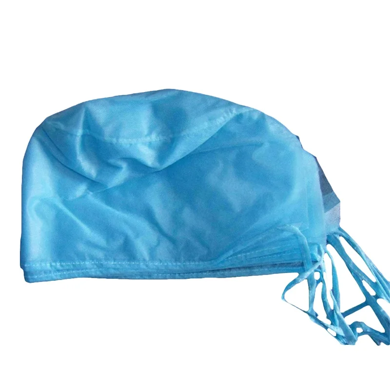 Non-Woven Doctors and Nurse Suit Mens Hospital Strip Hairnet Medical Surgical Cap