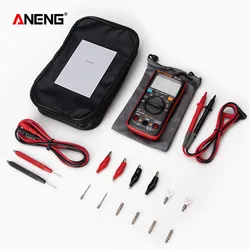 Цифровой мультиметр ANENG AN8008 Pro, 9999 отсчетов, True-RMS, квадратная волна, подсветка, амперметр напряжения постоянного и переменного тока, Ток Ом, автоматический/ручной