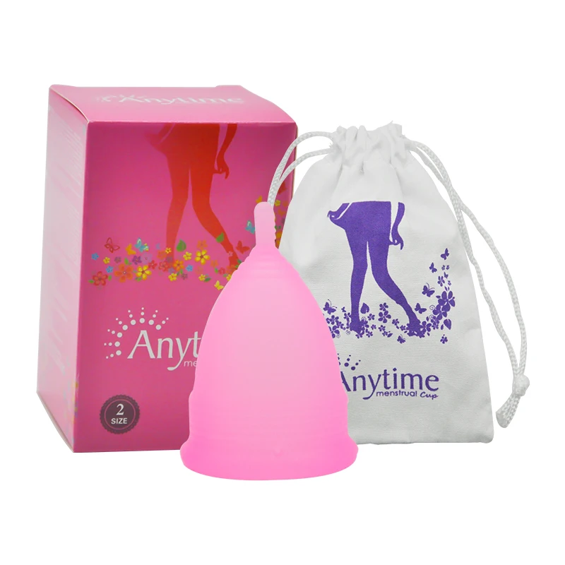 China Certificade Colourful Pretty Woman Hypoallergenic Sterilise Platinum Medical Silicone Safety Feminine Menstrual Cup