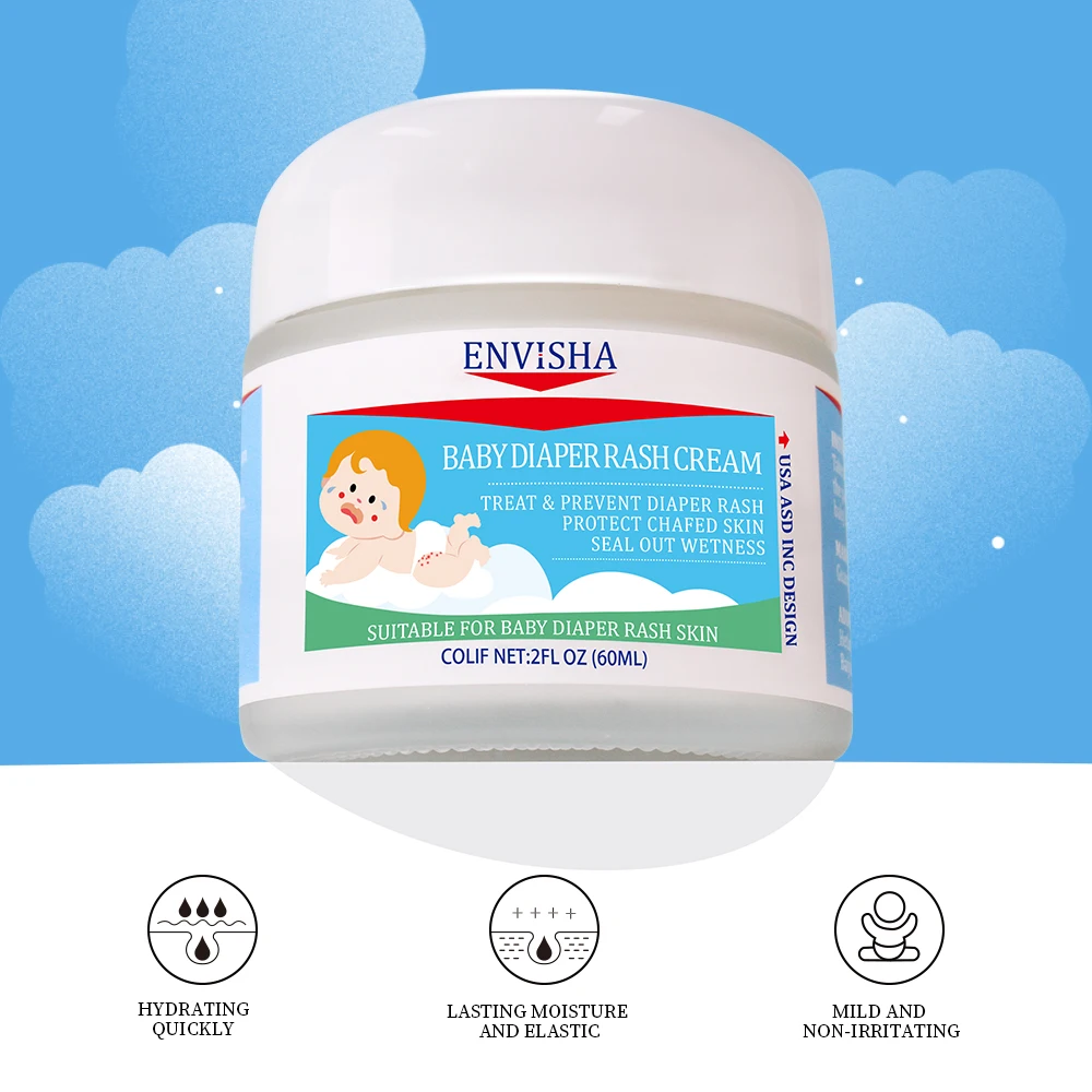 Private Label Zinc Oxide Baby Diaper Rash Cream Ointment Kid Diaper Rash Relief Cream Balm