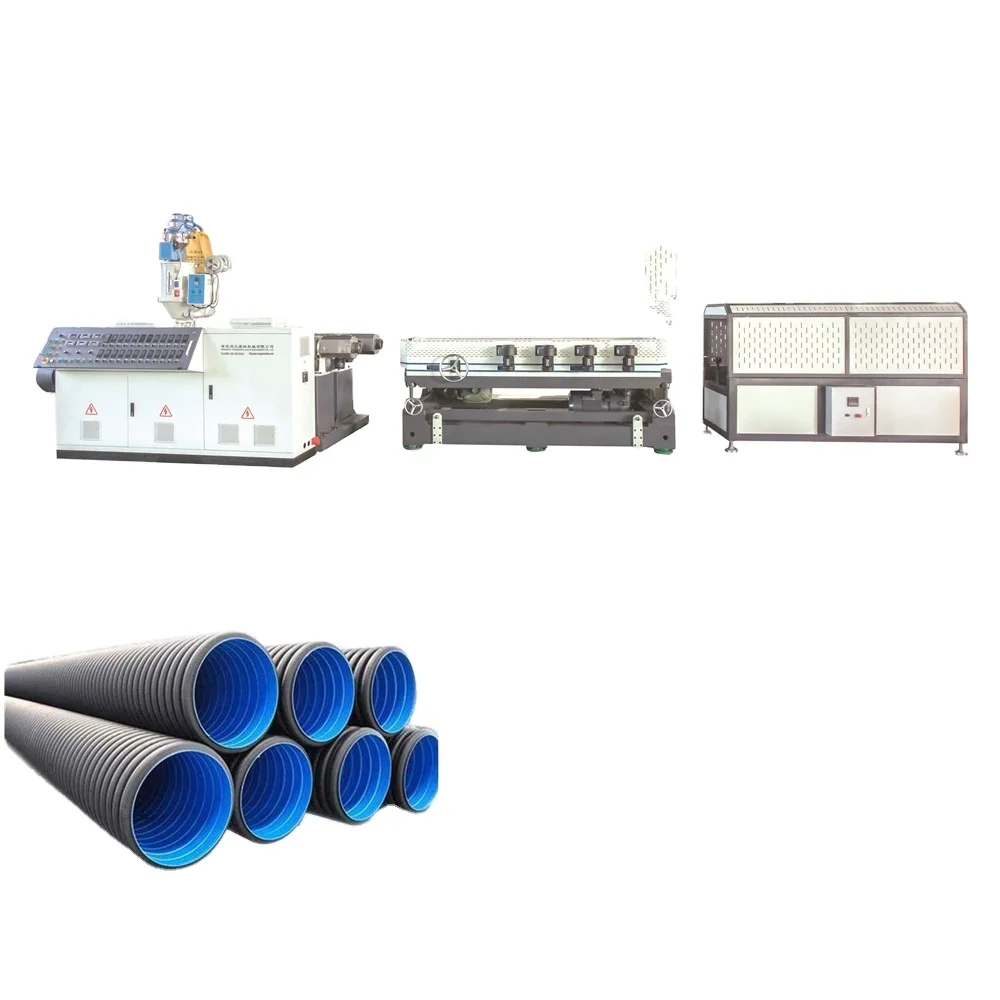 Plastic Corrugated Pipe Machine Manufacturer Since 1997 CE HDPE Double Wall