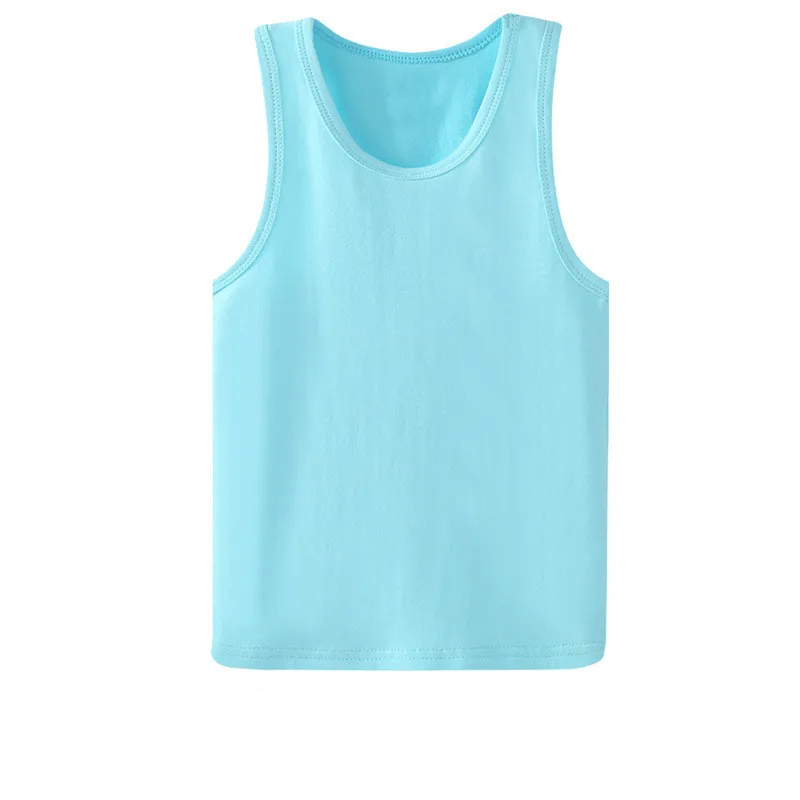 
Hot selling kids summer clothes candy color tank tops pajamas baby boys girls cool sleeveless vest undershirt tee L595 