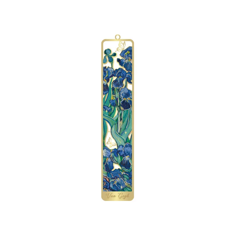 Factory Wholesale Customized Rectangular Creative Hollow Chinese Style Brass Stainless Steel Metal Bookmark Ruler Gifts