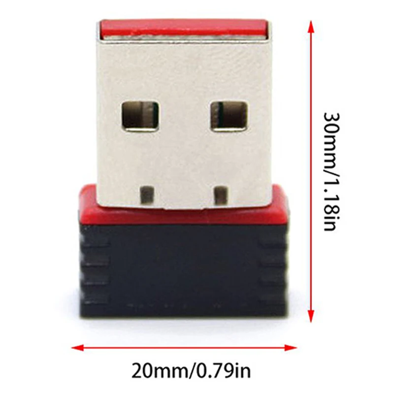  Внешний вид и скорость передачи 150 Мбит/с мини MT7601 беспроводной USB-модем с золотым