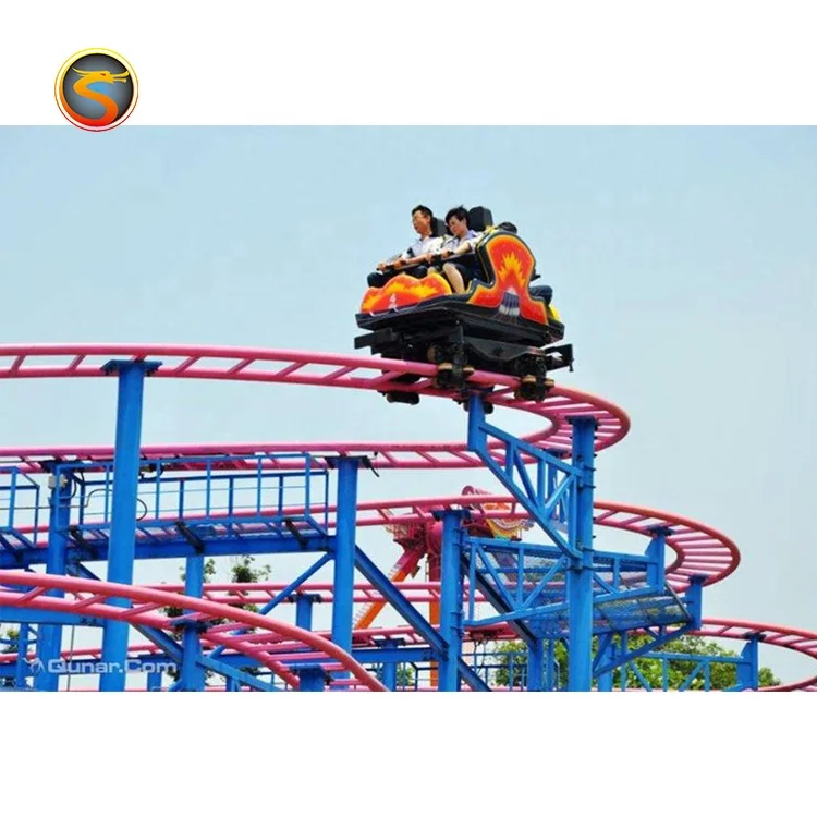 Fairground attractions outdoor kiddie amusement park rides spinning coaster
