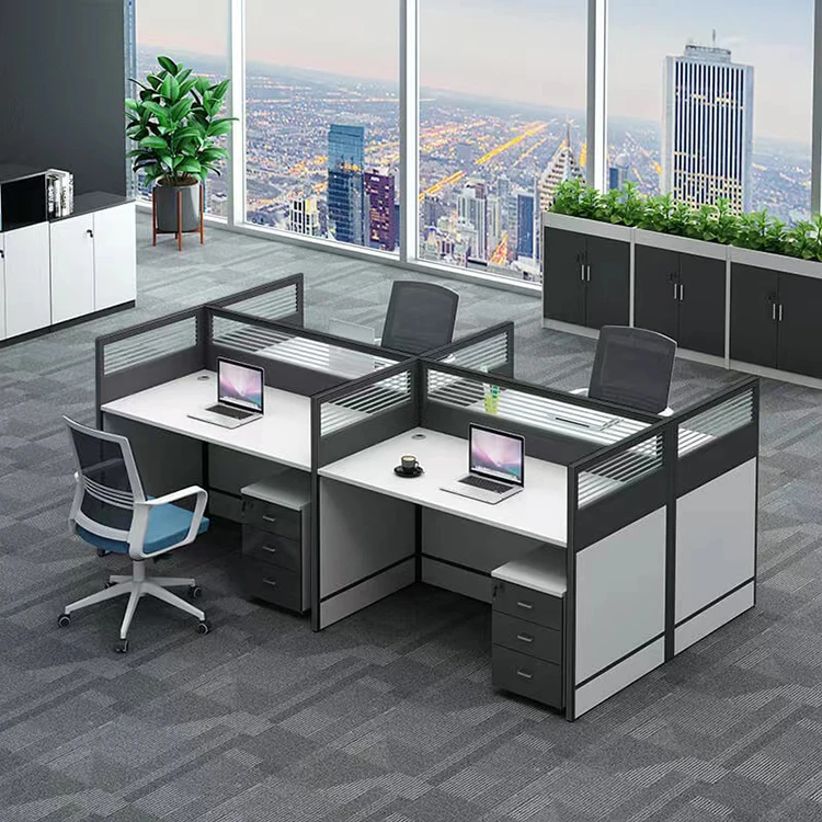 Modern Working Desk Modular Office Table Partitions Office Cubicle Table Workstation