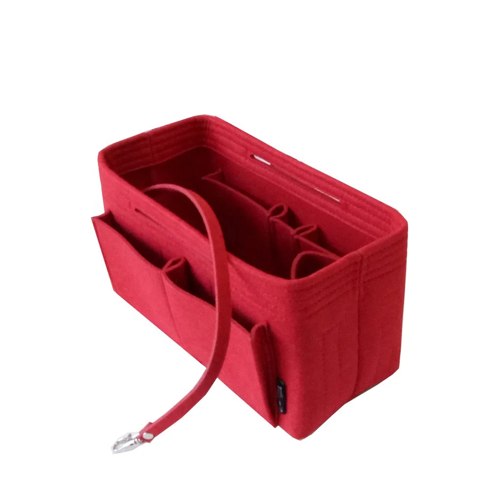 Customized Size and Design Felt Insert  Bag Organizer Bag in Bag for Handbag Felt Purse Organizer