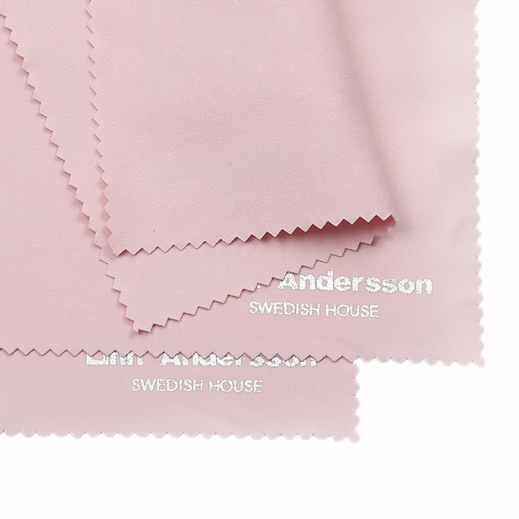 High quality custom logo microfiber jewel polish cloth nonwoven cleaning cloth for jewelry