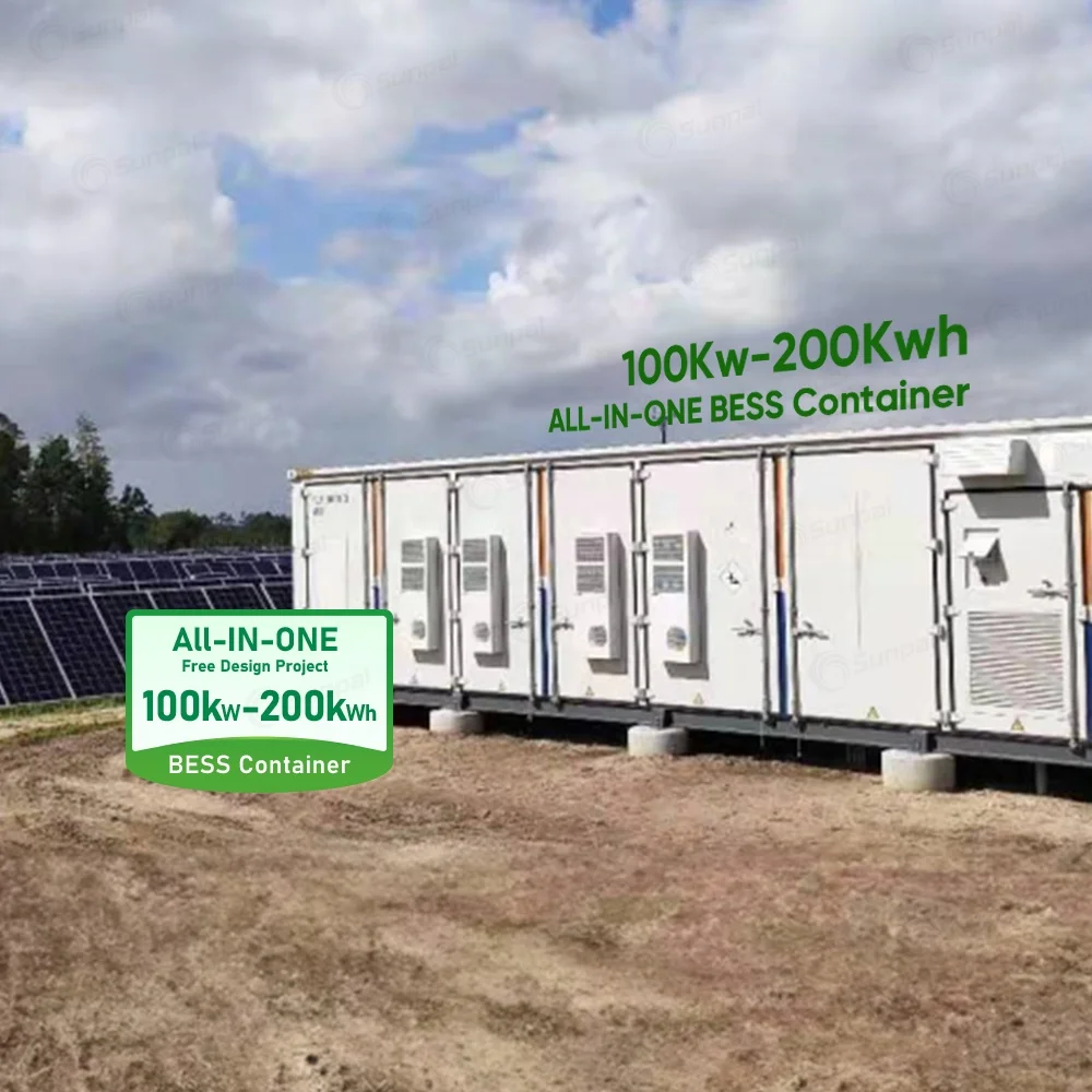 Солнечные контейнерные шкафы Sunpal 200 кВтч промышленные системы хранения энергии
