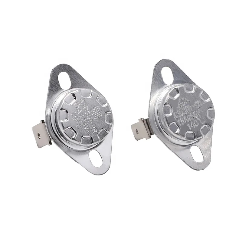 KSD301 Electric Thermal Switch Thermostat Auto/Manual Reset for Household Coffee Machine Electronic Components