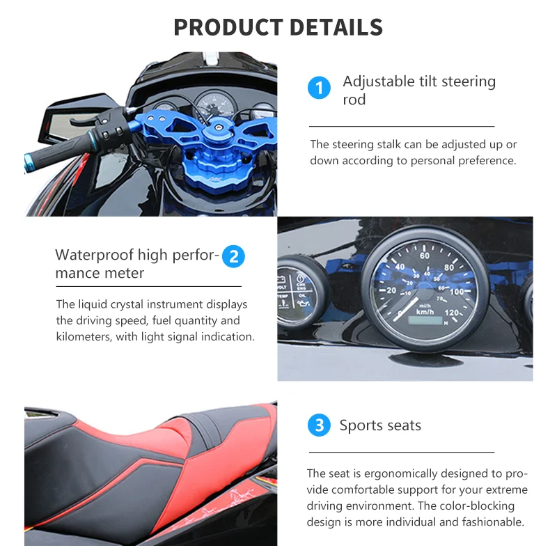 Family Sea Surfing Electric Jetski Personal Watercrafts