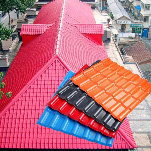 high molecular polymer roofing materials co extrusion PVC and ASA Anti corrosive Composite wave resin Tiles